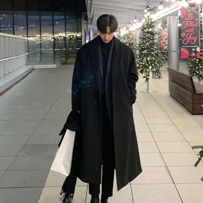 Korean Girls Lifestyle - Koreanischer Stil Herren Loser Lässiger Einreihiger