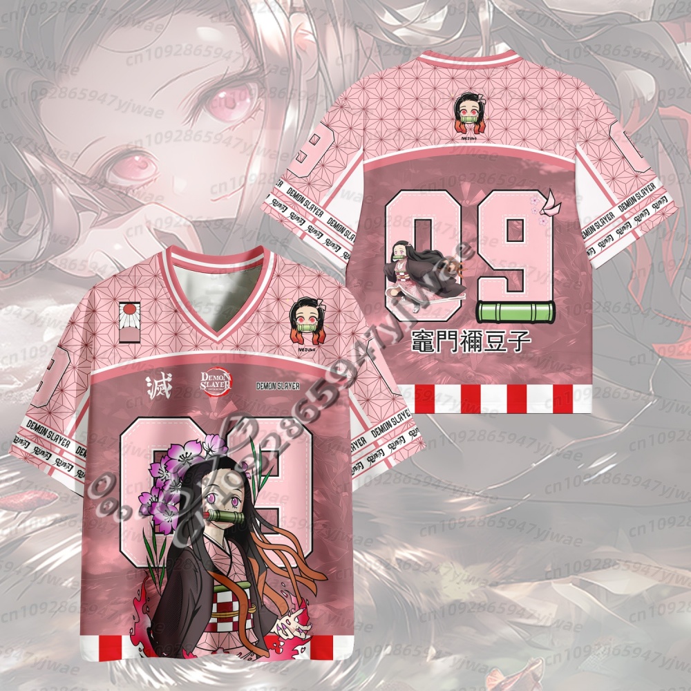 Korean Lifestyle - 2026 Trendiges Demon Slayer Anime-Serie Nummern-Jersey